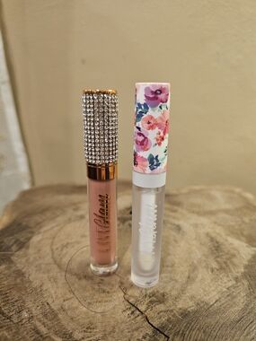Live GLAM Matte Liquid Lipstick & Clear Gloss Duo-Expensive & Dandelion